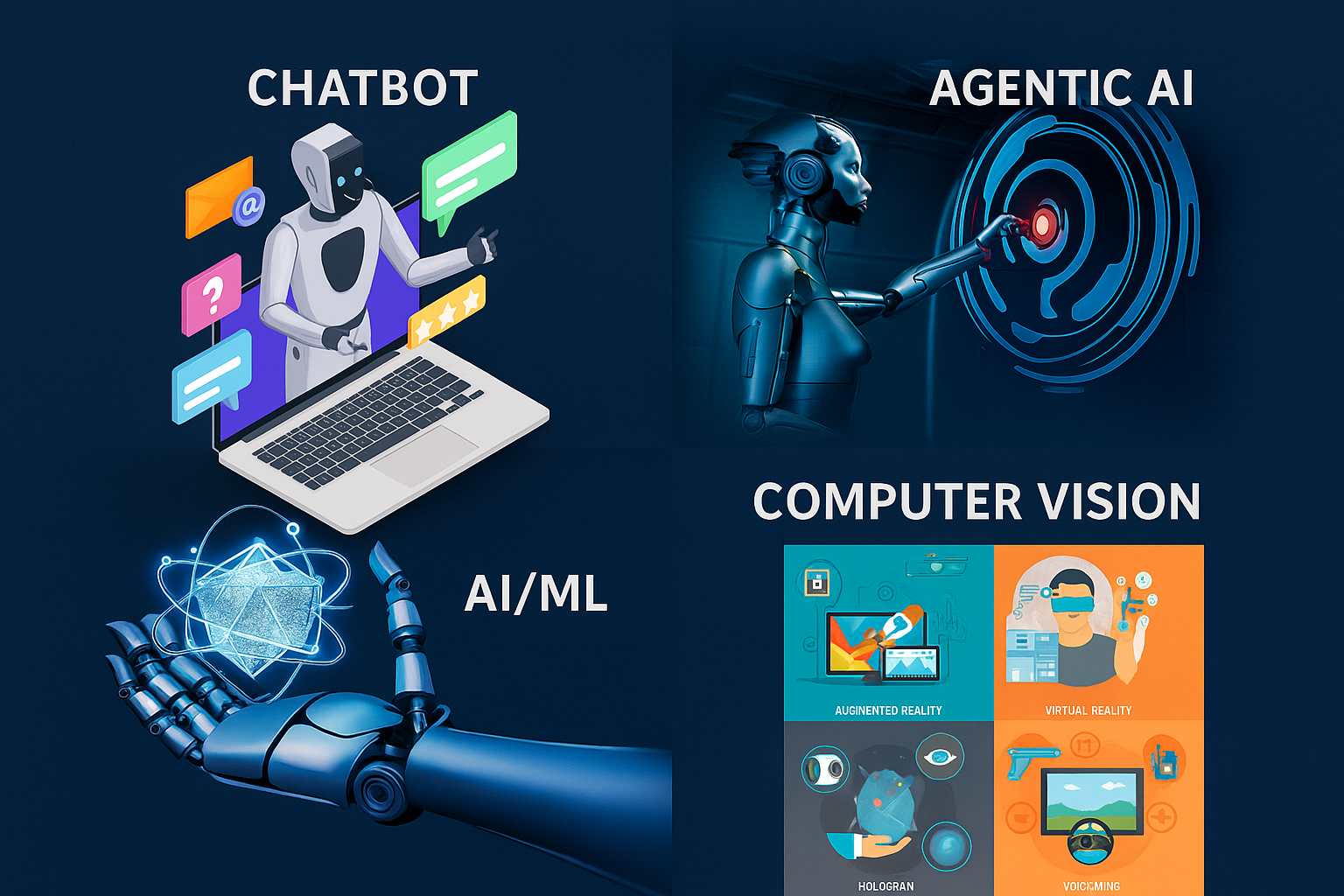AI and Machine Learning service illustration
